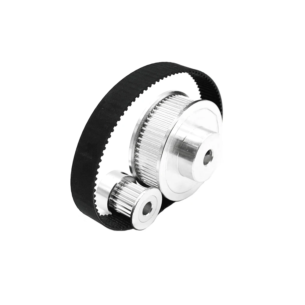 GT2 2M Synchronous Wheel 16 20 30 40 60 80 Tooth Timing Pulley Belt Set Aperture 5/8 mm Width 6/10mm Tensioning Wheel 3D Printer