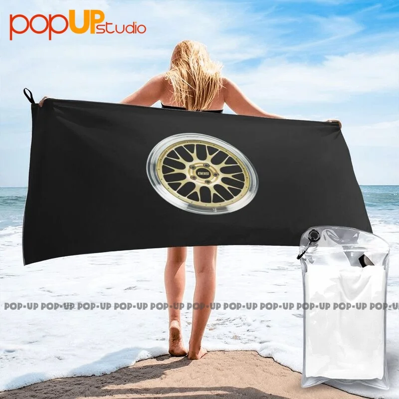 Bbs Lm Wheel Rim Sport Racing Quick Dry Towel Large For Gym Bath Towel For Bathroom