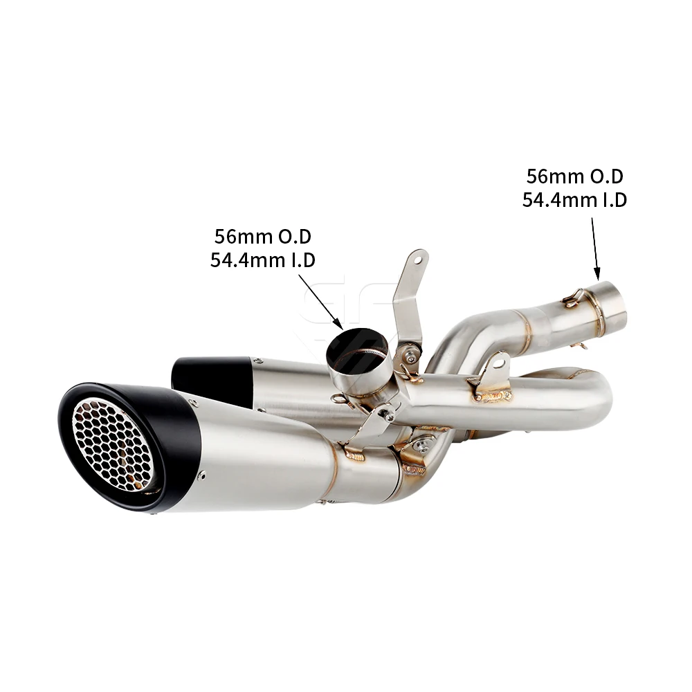 

For Ducati StreetFighter V4 2020 2021 2022 Panigale V4 2018-2023 Motorcycle Exhaust Pipe With Middie Link Pipe