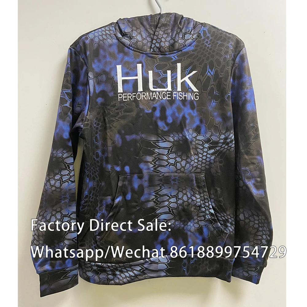 HUK Sweatshirt Fishing Shirts Winter Men Running Hoodie Long Sleeve Sports Jacket Bike Warm Roupa De Pesca Hooded Cycling Coat