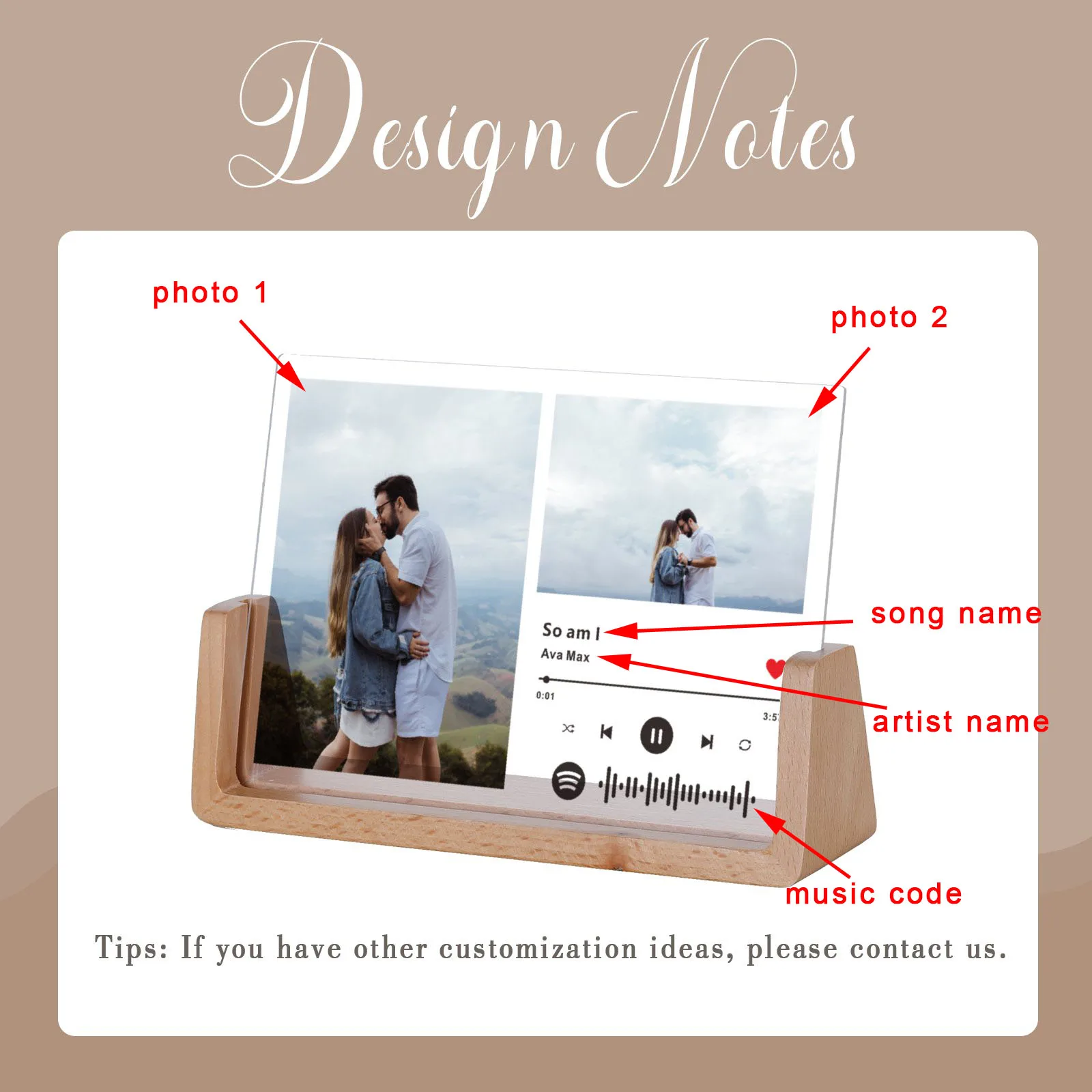 Custom Spotify Song Code Picture Frame 2 | Custom Spotify Song Code Picture Frame 2