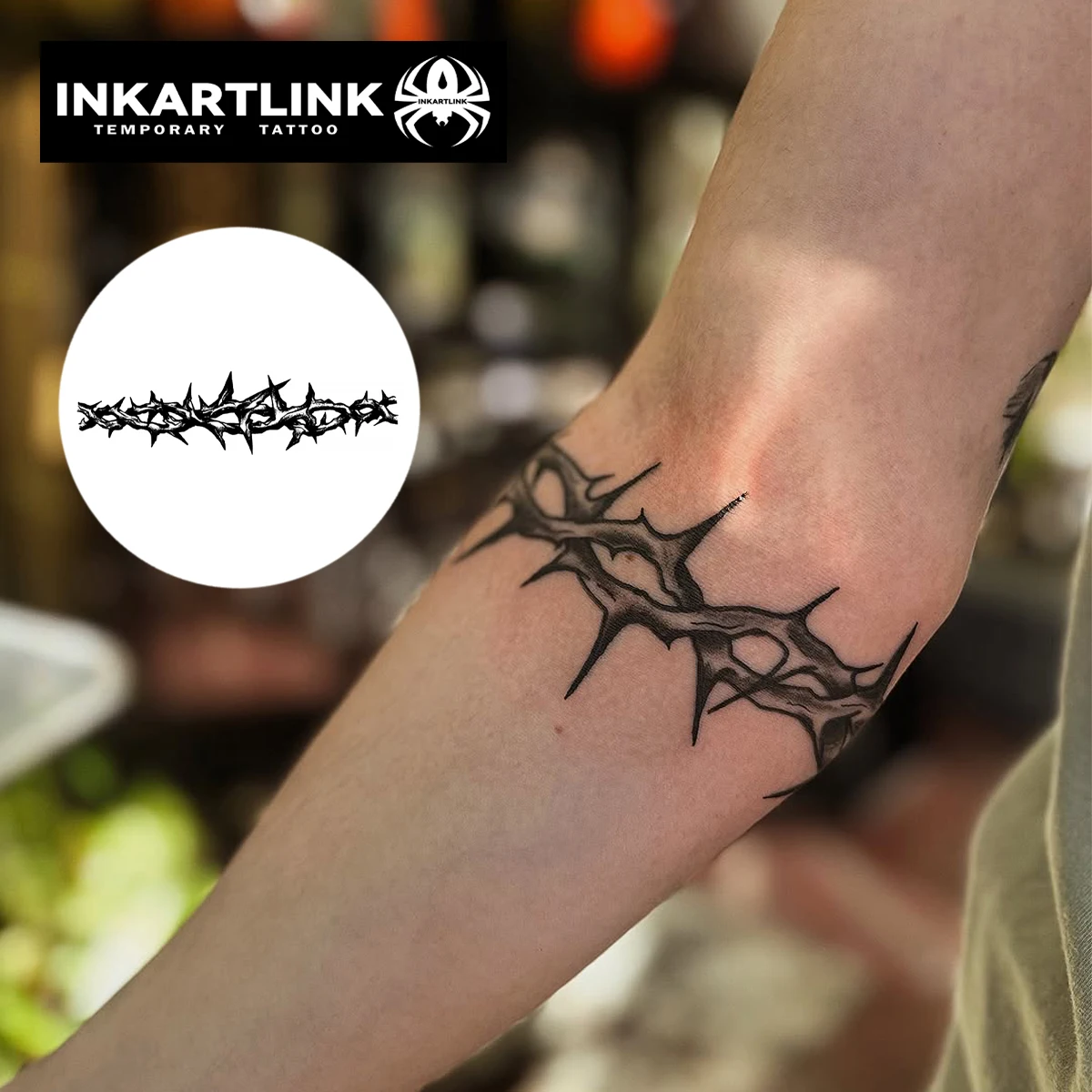 Big Thorn temporary tattoo sticker waterproof magic tattoo lasts 15 days fake tattoo semi permanent tattoo