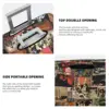 Rock N' Roll Stories Collage Suitcase Cover Music Fun Business Protection Luggage Case Flight Travel Luggage Cover Dust Proof 4