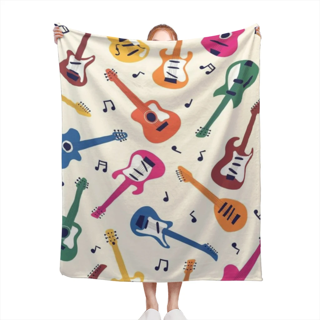 

Musical Notes Comfortable Blanket Fluffy Soft Bedroom Decor Sofa Blankets Comforter Home and Decoration