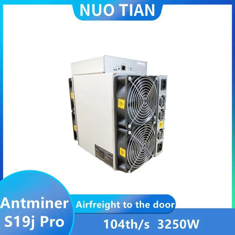 Antminer S19Jpro 104T ± 10% Miner Btc Bitcoin Miner Mining Machine 3250W Antminer S19 J Pro 110Th/S Include Psu