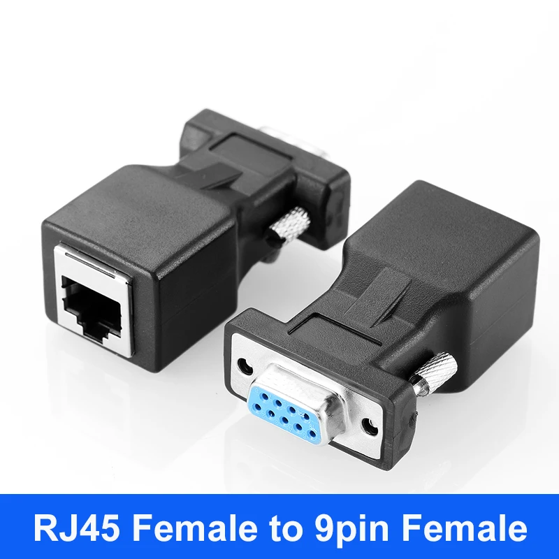 Universal RJ45 to 9-Pin RS232 Serial Adapter