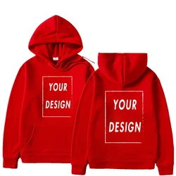 Custom Personalized Unisex Hoodie with Your Design or Logo - S (Red)