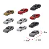 60Pcs Mini Model Painted Car 1:87 Scale Street Layout Miniature Vehicle 6