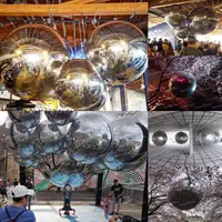 Airfungo Giant Inflatable Mirror Balls INFLATABLE MIRROR BALL/SPHERE KIT (INCLUDES PUMP) - 3 SIZES / 8 PIECE KIT Customization 2