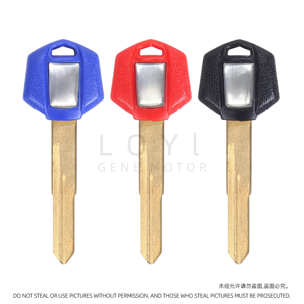 3PCS 블랭크 키 오토바이용 미가공 키 교체품 (스즈키 BK B-KING GSR400 GSR600 GSR750 GSR1000 GSX1300 GSX 1300 호환)