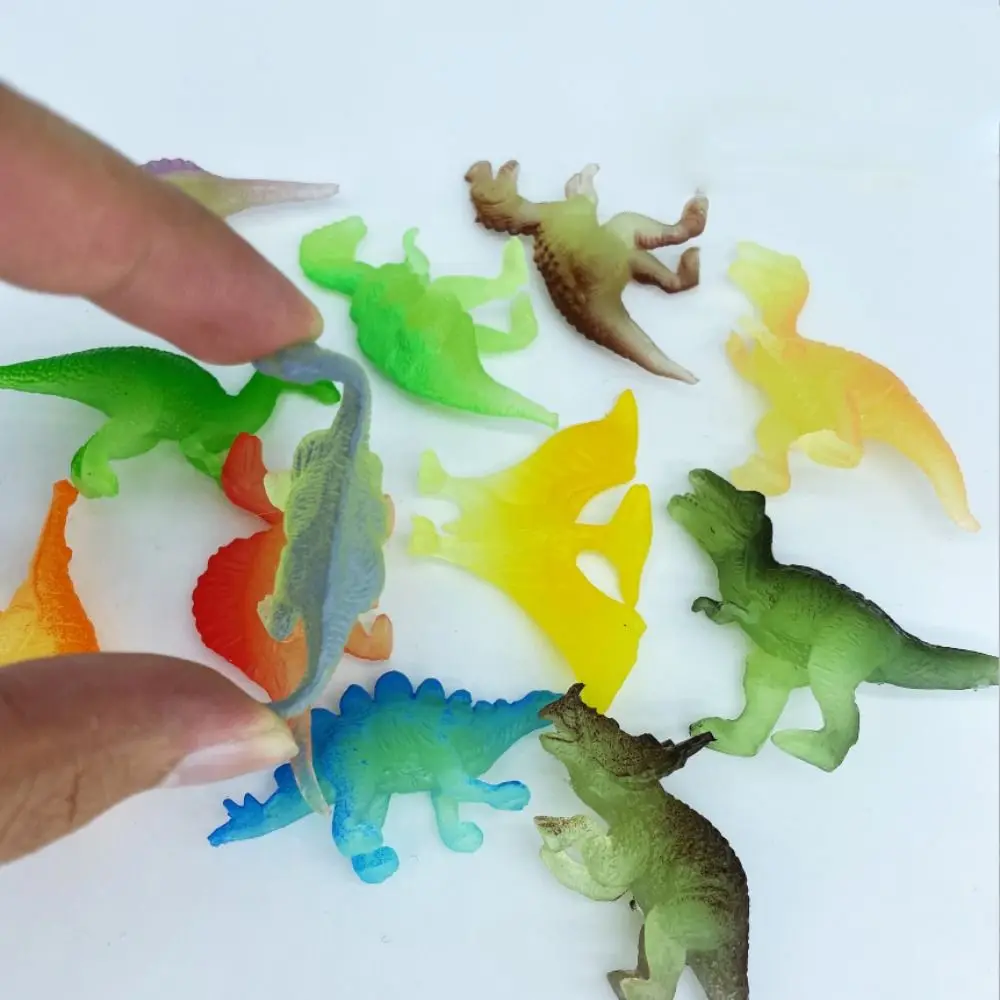 

PVC Glow in The Dark Dinosaur Toys Dinosaur Ornament Noctilucent Simulation Dinosaur Action Figure Colorful Noctilucent Dinosaur