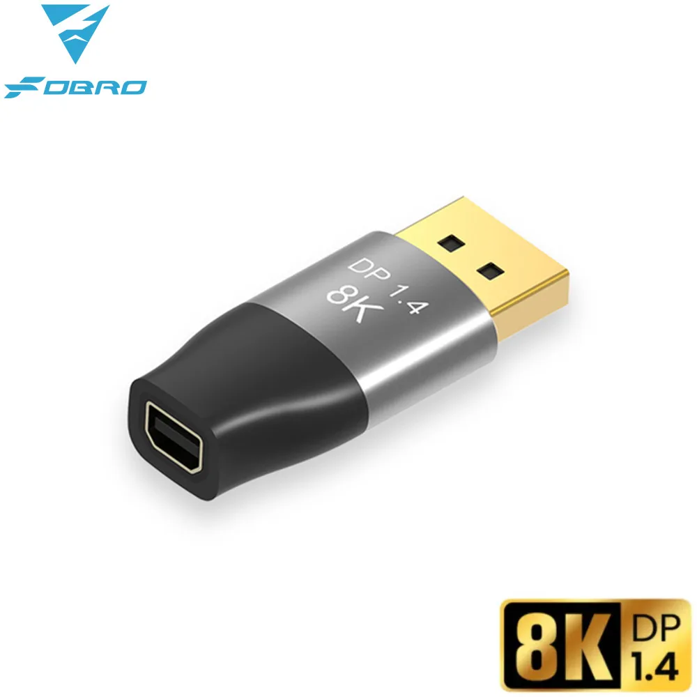Bidirektionaler Mini-DP-Adapter, Koppler-Konverter, 8K bei 60 Hz, 4K bei 144 Hz, bidirektionaler DP-zu-Mini-DP-Extender für Mac-Kino-Display – Detail 6