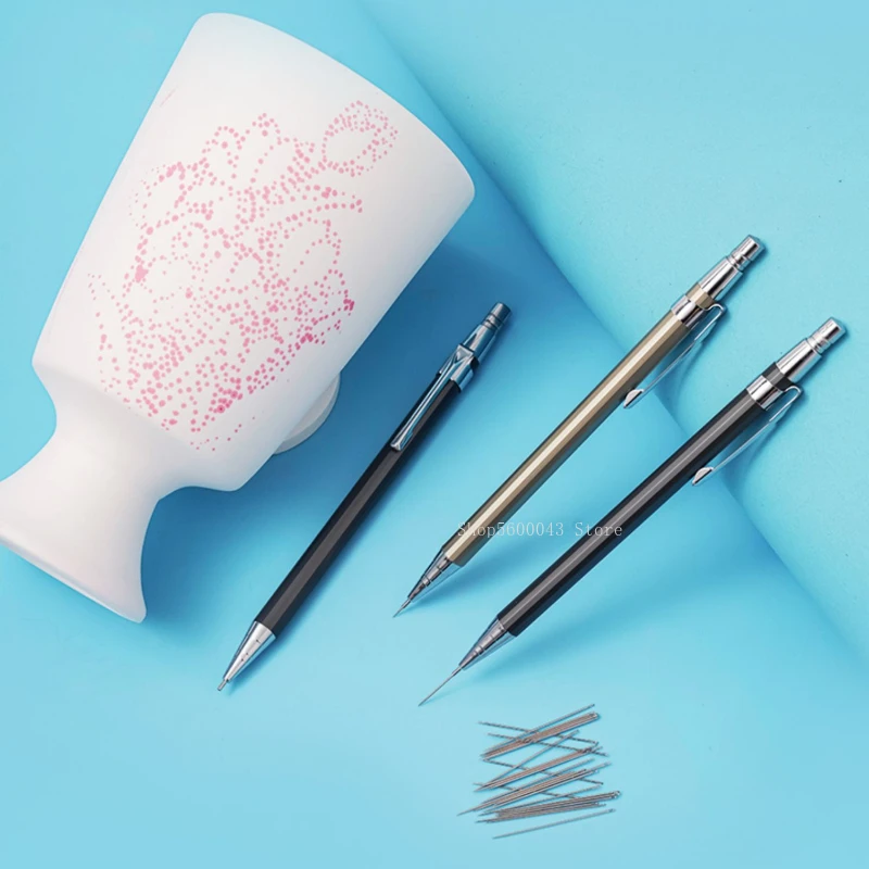 Keramik Malerei Färbung Nadel Stift Unter glasur Malerei Kopieren Blumen automatische Metall Stift DIY Keramik Kunstwerk Keramik Werkzeug – Detail 3