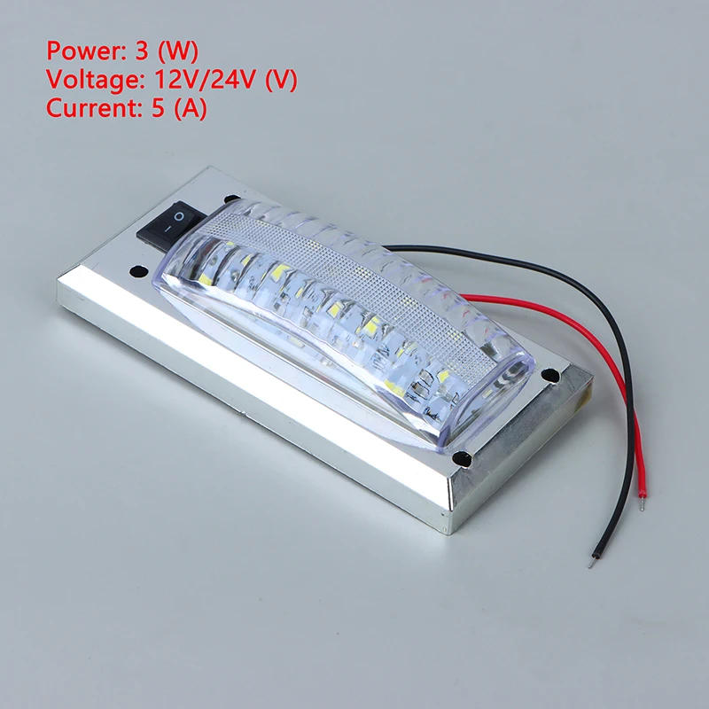 

LED 12V-24V Car Ceiling Panel Light Car Interior Reading Lamp High Brightness Cabin Lights for Van Truck RV Boat Camper Lights