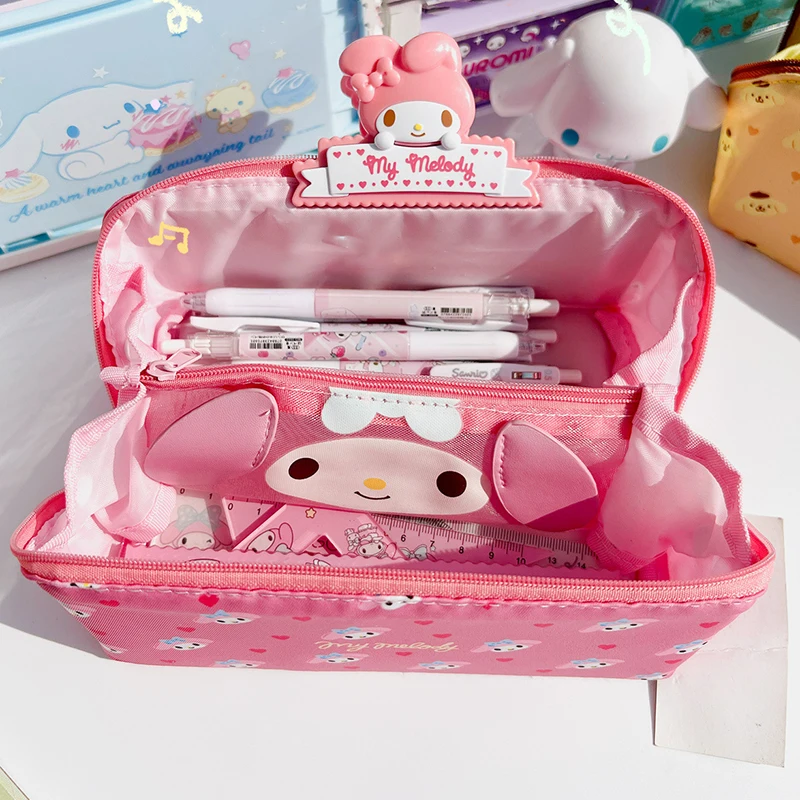 Pencil Case Cosmetic Bags Pen Case Stationery for Sanrio Cinnamoroll Melody Kulomi