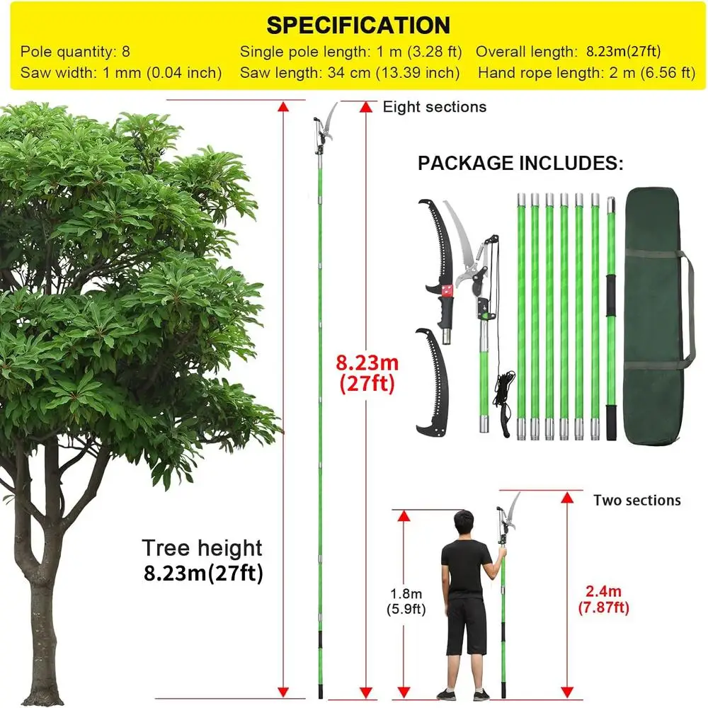 27ft Extendable Tree Pole Pruner 3