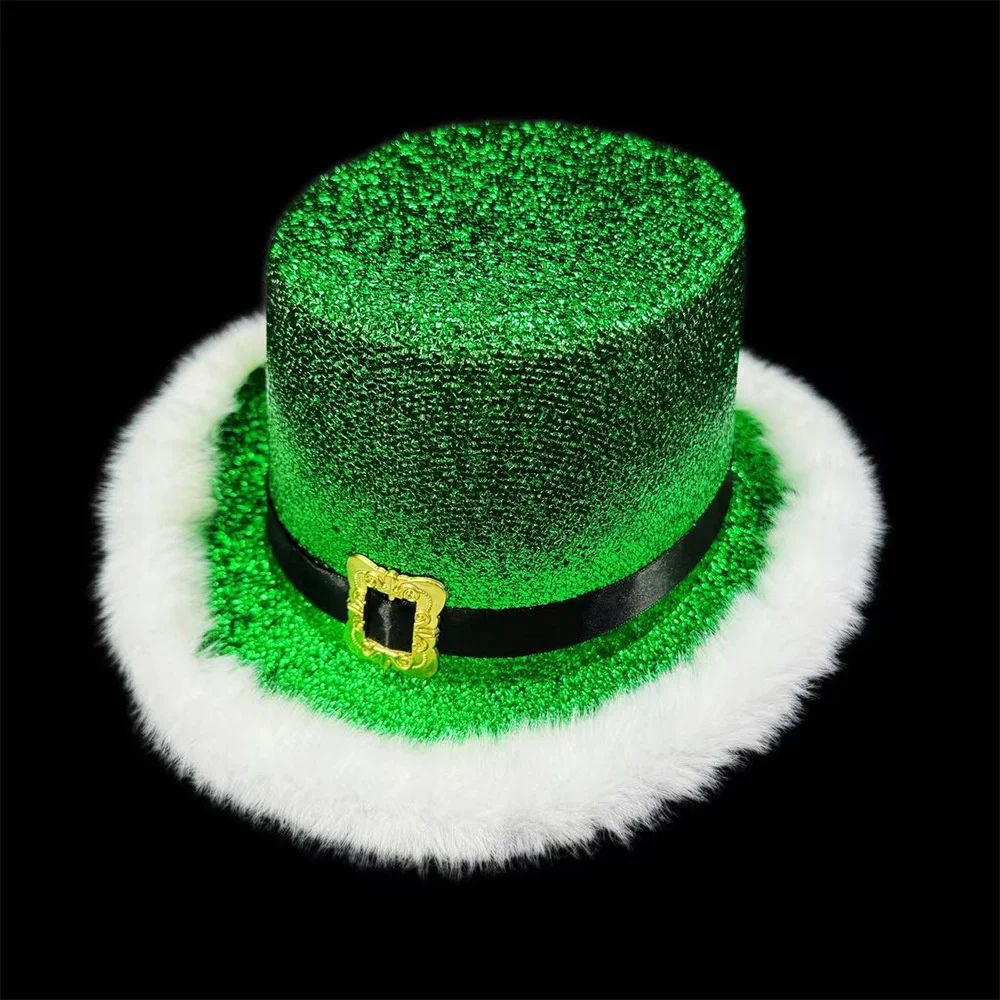 New Year Costume Cap Comfortable Christmas Party Hat Shiny Glitter Hat Red Santa Claus Cap For Christmas Party Holiday Event