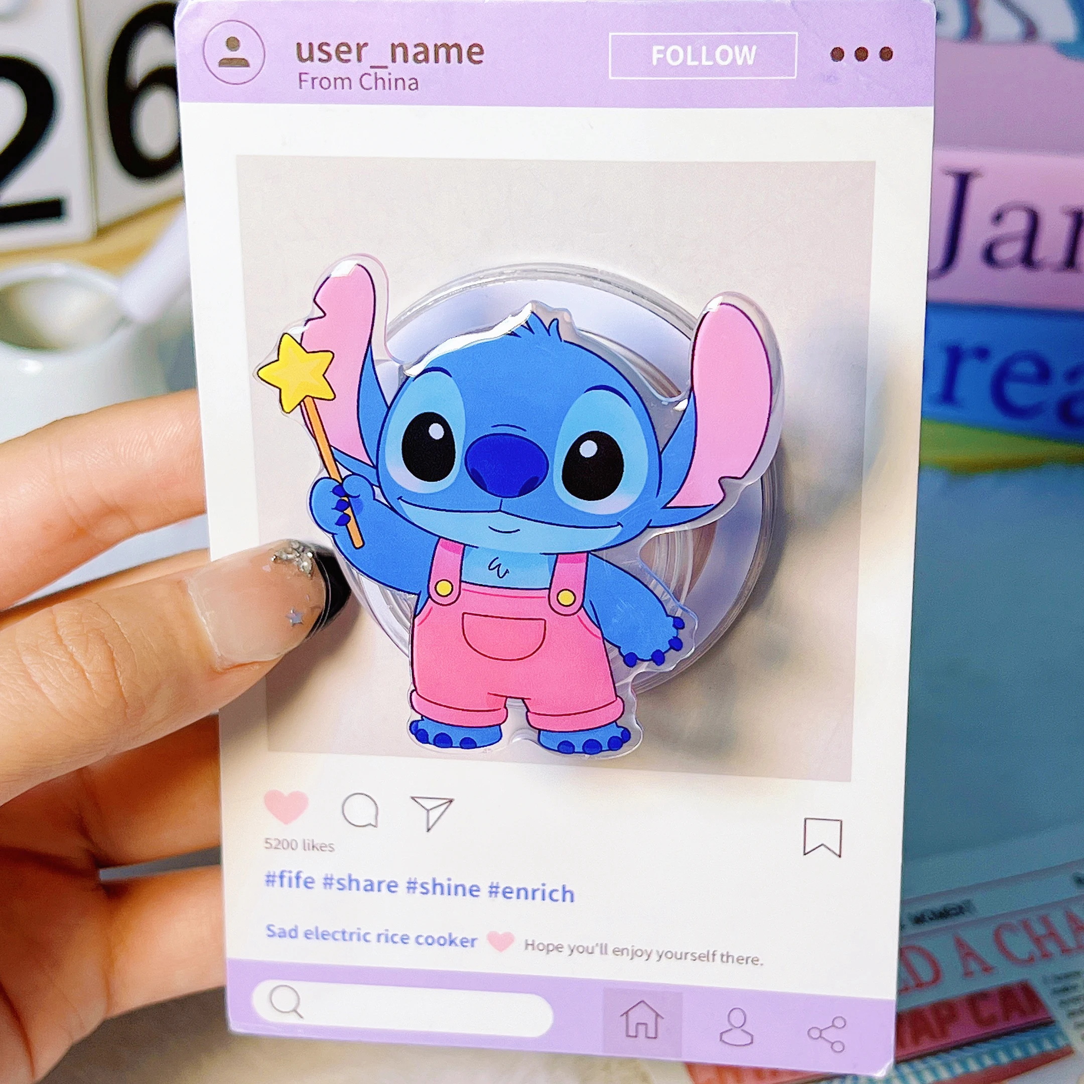 Suporte Magnético para Celular Disney 3D com Vários Estilos de Personagens de Desenho Animado, Compatível com MagSafe, Suporte de Desenho Animado para Celulares