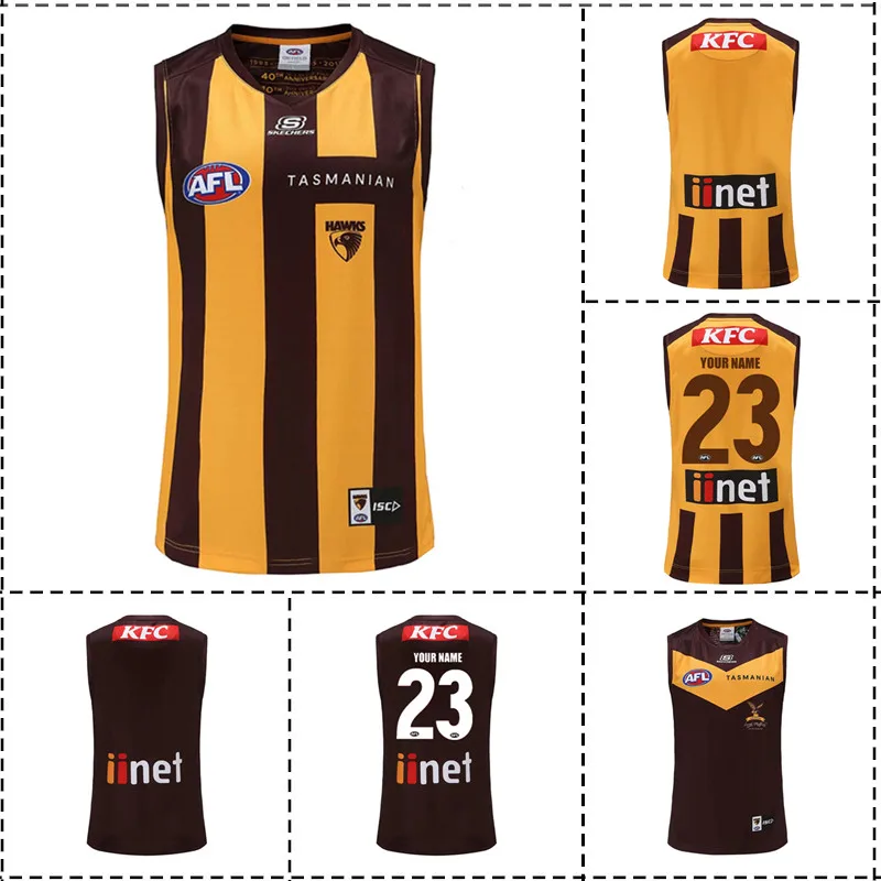 2023 Hawthorn Hawks Home / Away Guernsey Mens Rugby Jersey Sizes3xl