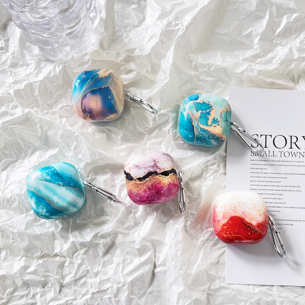 Cute Marbling Per Samsung Galaxy Buds Live Case Custodia Per Auricolari Wireless Per Samsung Galaxy Buds Pro/Buds 2 Cover