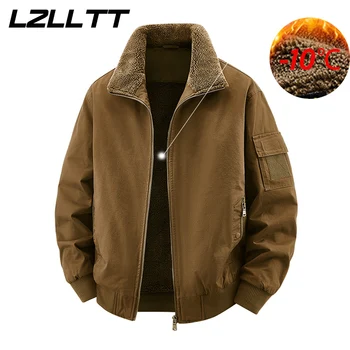 Inverno Uomo Cotone Jackes Cappotto Uomo Autunno Caldo Bomber Giacca Parka Uomo Outdoor Moda Cappotto Casual Stand Giacca Sottile Maschile LZLLTT 1