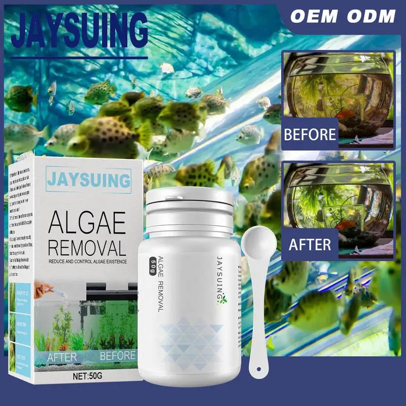 Agente Di Rimozione Delle Alghe Serbatoio Rimozione Del Muschio Acquario Algaecide Repellente Per Alghe Con Cucchiaio Caratteristica Dell'Acqua Deterg