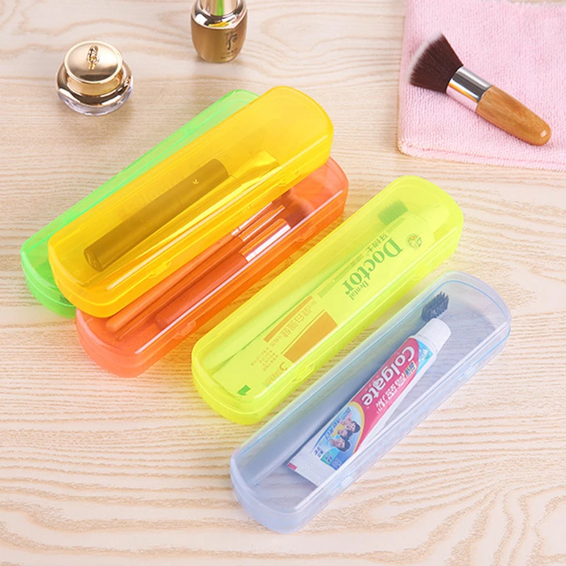 Candy Color Storage Container Box Holder Protable Outdoor Travel Toothbrush Tooth Paste