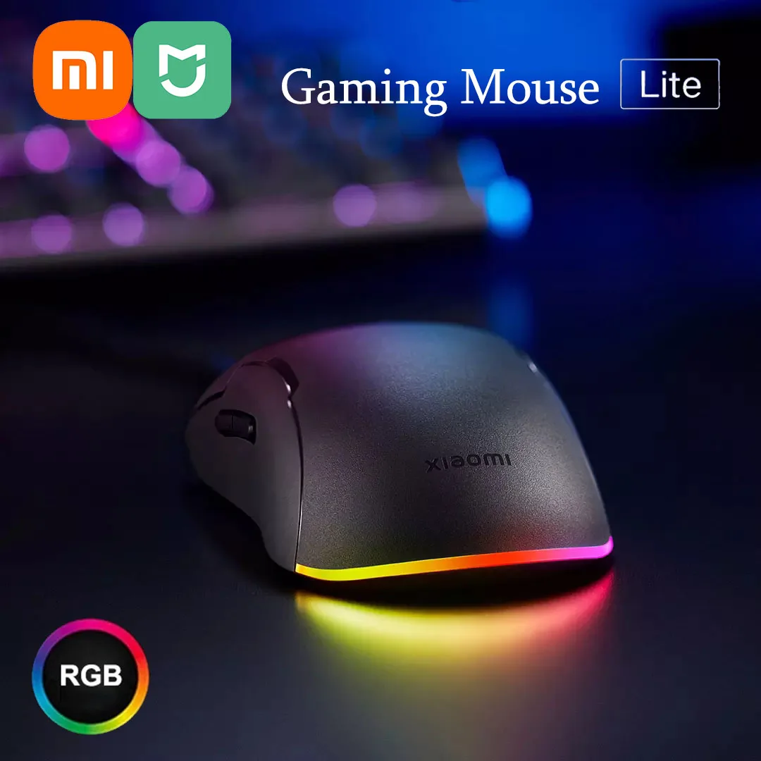 Xiaomi Game Mouse Lite Con Rgb Light 220 Ips Da 400 A 6200 Dpi Cinque Marce Regolate 80 Milioni Di Colpi Ttc Micro Move Mi Mouse Da Gioco