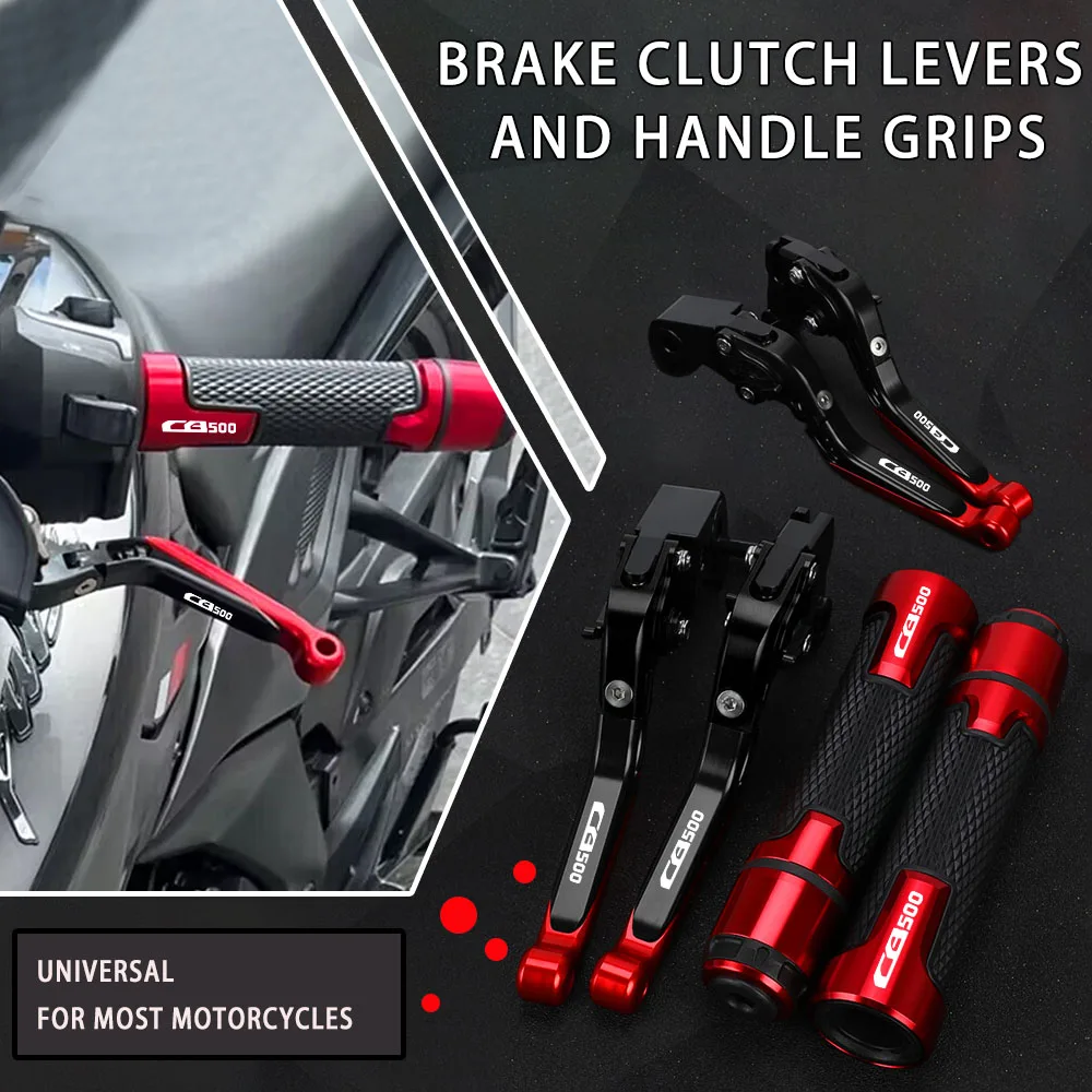 

For Honda CB500 F CB500X 2022 Motorcycles CB 500 F/X CB 500X 500F Foldable Brake Clutch Lever 7/8"22mm Handlebar Hand Grips Ends