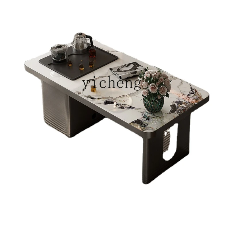 

Zk Living Room Home Office Small Apartment Tea Making Table Kettle High-End Stone Plate Tea Table