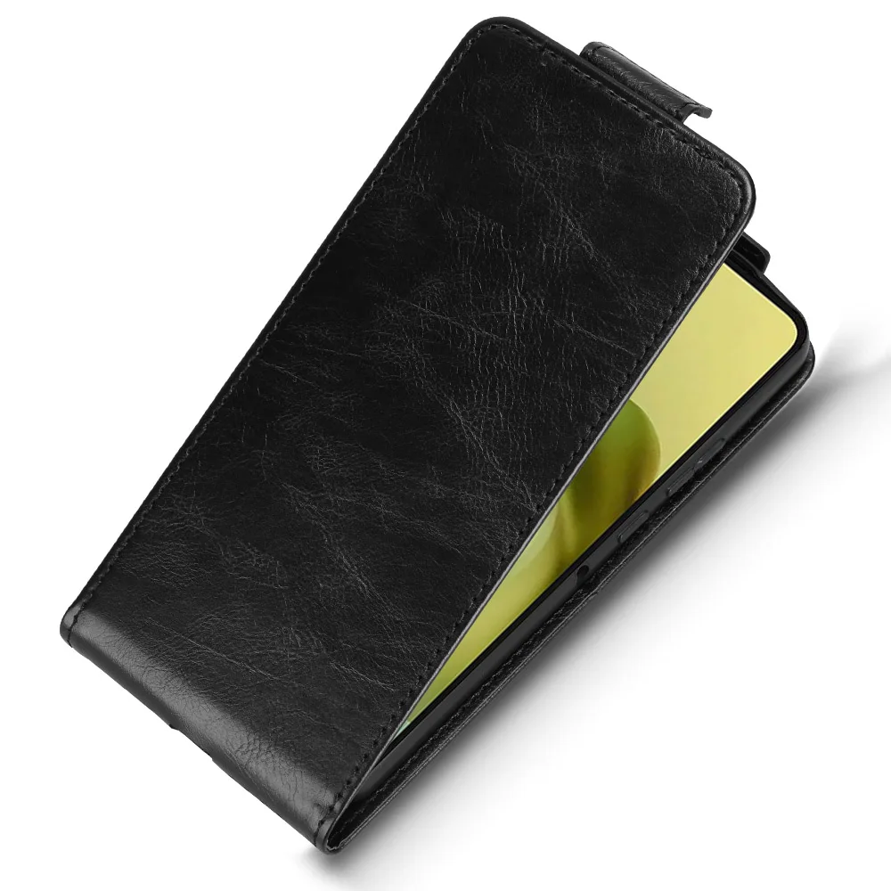 Retro Smooth Leather Vertical Case with Card Holder