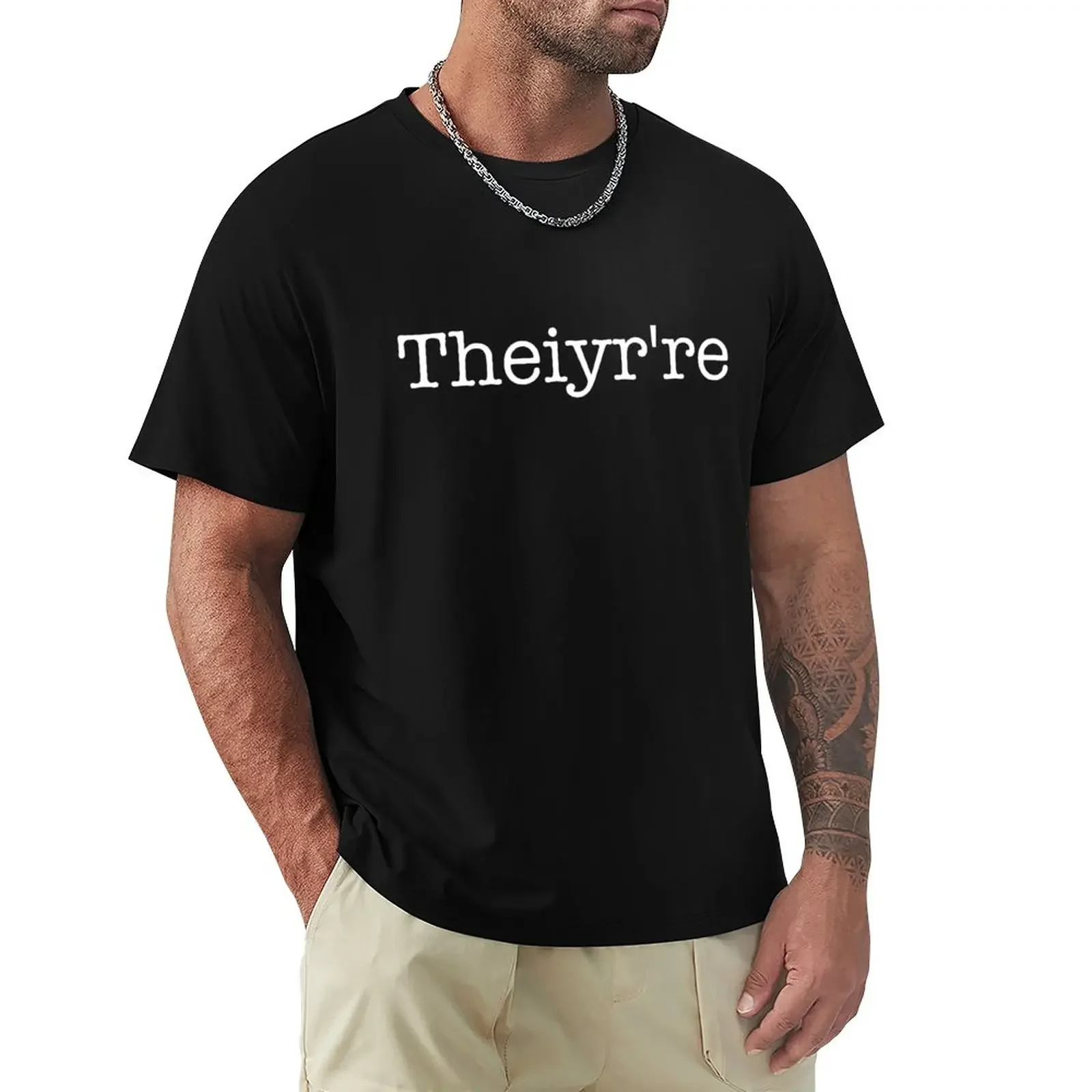 

Theiyr're T-Shirt korean fashion summer clothes t shirts for men