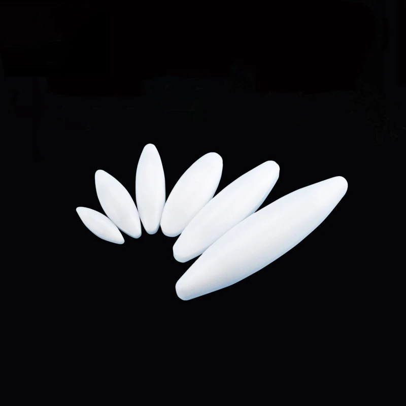 PTFE 자기 교반기, 고온 산 및 알칼리 내성 A 타입 올리브 모양 자기 실험실 교반기, 6mm, 10mm, 18mm, 10 개