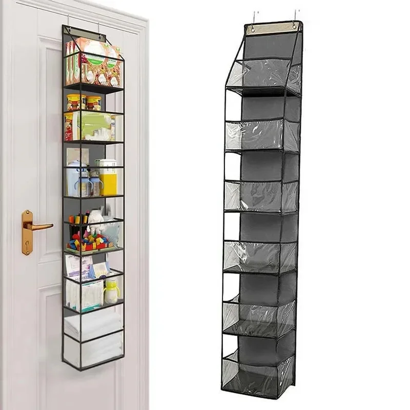 Materiałowy organizer wiszący w sypialni do przechowywania akcesoriów