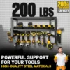 Tool Chest Tool Organizer 3 Tier Wall Mounted Wrench Organizer Drill Rack Heavy Duty Tool Rack for Workshop Garage 1