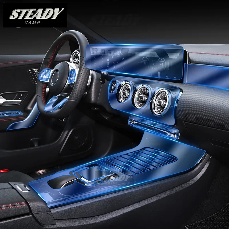 

For Mercedes Benz CLA 2020 2021 2022 2023 Car GPS Navigation Protective Film LCD Screen TPU Protector Anti-scratch Refit