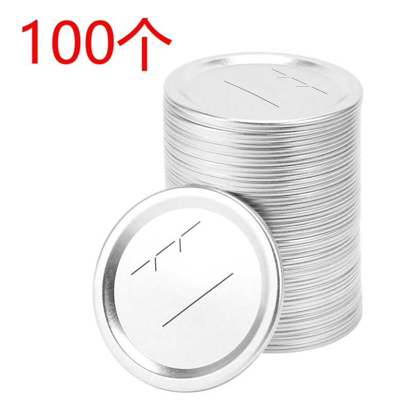 100Pcs 70Mm Regular Mouth Canning Lids for Ball Jars Split-Type Metal Jar Lids for Canning