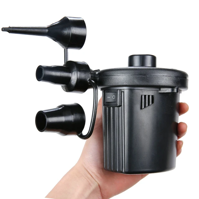Electric Inflatable Pump 220V/12V Quick Air Filling Compressor With 3 Nozzles for Auto Car Camping Life Buoy Boat Cushion 1