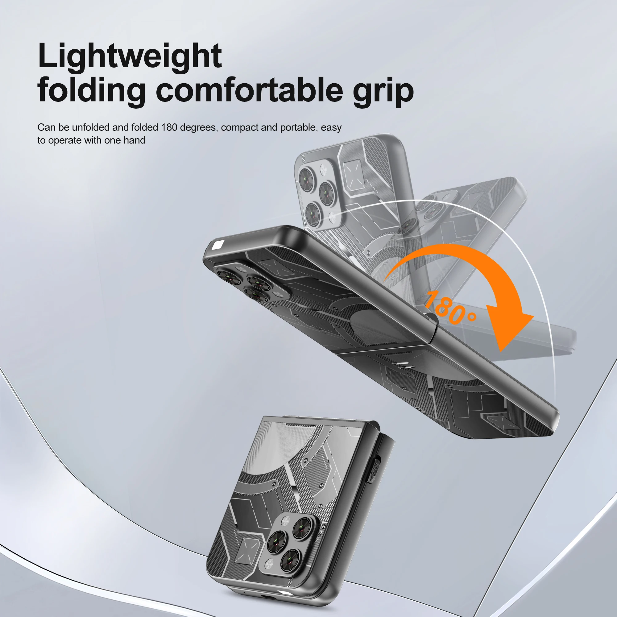 SERVO Flilo9 3G Mobile Phone Dual SIM Standby Call Recording Speed Dial FM Radio Blacklist Flashlight Foldable Button Cellphones