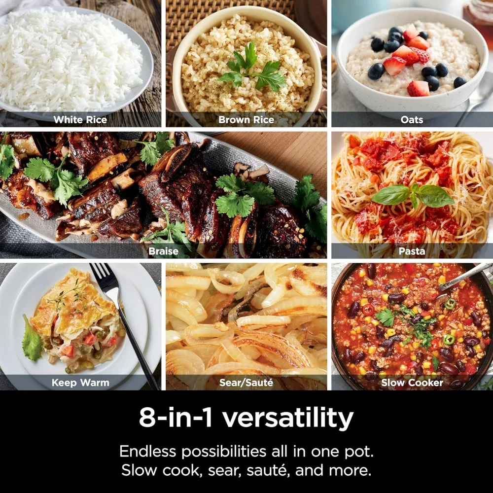 MC1101 Foodi Everyday Possible Cooker Pro, 8-in-1 Versatility, 6.5 QT, One-Pot Cooking, Replaces 10 Cooking Tools