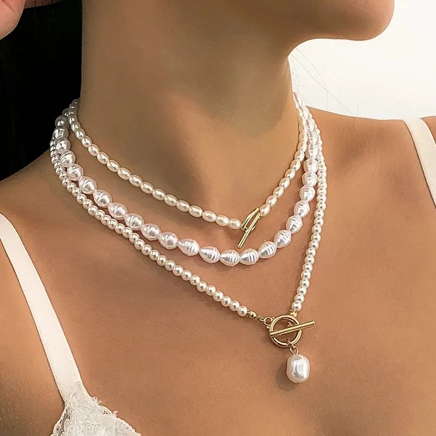 Vintage Pearl Necklace Sale | Baroque Vintage Pearl Necklace