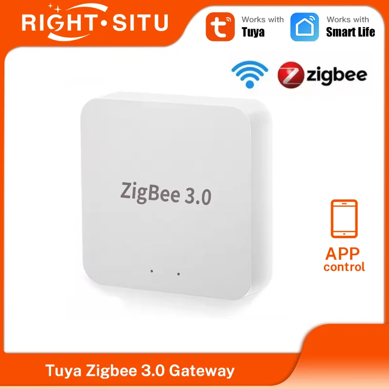 Tuya Zigbee 3.0 게이트웨이 허브 스마트 홈 무선 브리지 스마트 라이프 앱 원격 제어 자동화 장치는 Alexa 및 Google과 호환됩니다