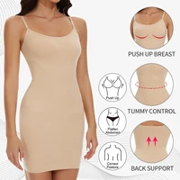 Slip de contrôle Shapewear sans couture pour sous les robes femmes corps lisse Shaper contrôle du ventre complet Slip minceur Cami Slip 2