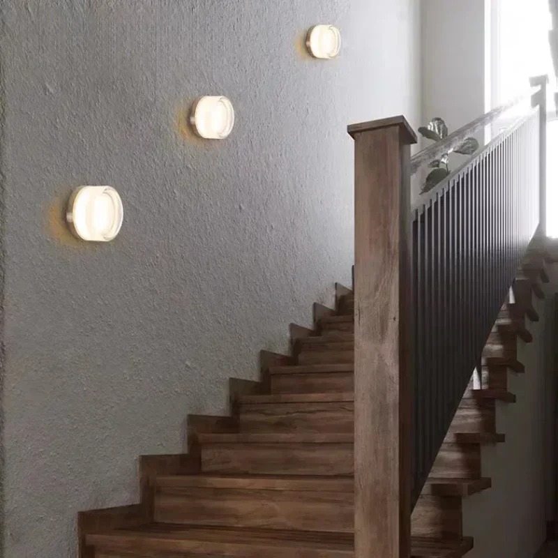 Modern Round Wall Lamp LED Glass Wall Light Sconce Living Room Aisel Corridor Bedroom Bathroom Home Decoration Indoor Lighting led wall lamp wall sconces light wall lamp