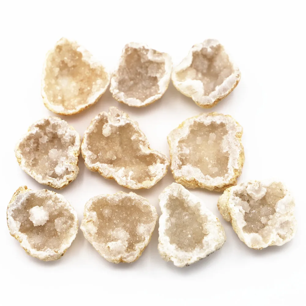 Natural Geode Quartz Agate Stone Specimen Large Ore Original  Agate Crystal Mineral Teaching Crafts Home Decor Fengshui 10PCS