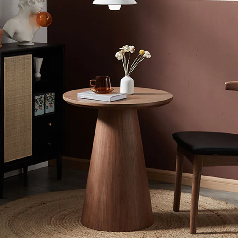 

Round Bistro Table Side Auxiliary Salon Wooden Makeup Living Room Coffee Table Modern Luxury Zijtafel Library FurnitureLTY10XP