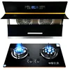 Wall Mounted 48 Inch Double Suction Kitchen Hood Smoke Extractor Fan 24 36 Black Modern Infrared Sensor Switch Smart Range Hood 4