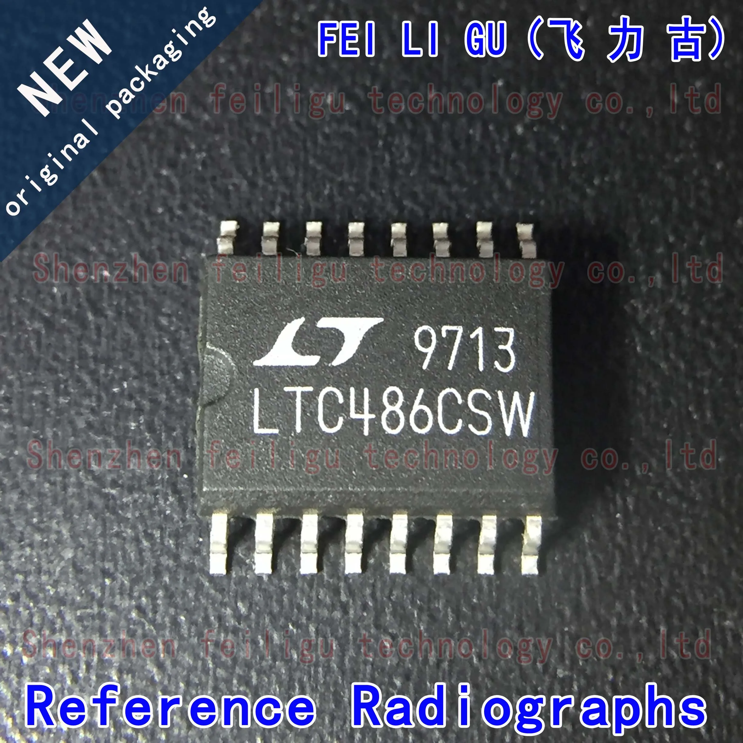 100% New original LTC486CSW#PBF LTC486CSW LTC486 Package:SOP16 Driver RS-485/RS-422 Chip