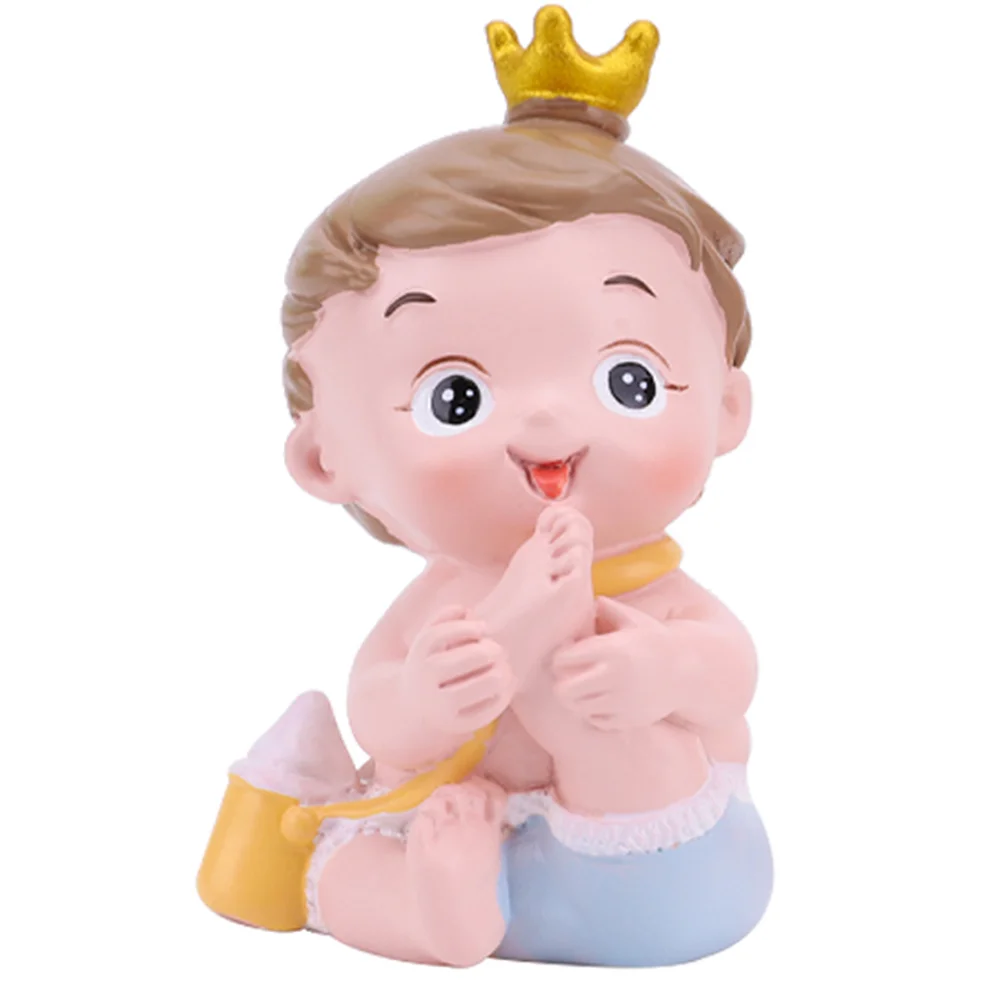 

Cake Decoration Birthday Ornament Adornment Decorations Figurine Resin Baby