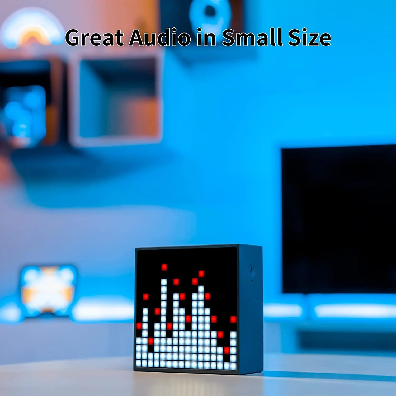 Divoom Timebox Evo speakers bluetooth wireless with Clock Alarm Programmable LED Display for Pixel Art Creation Unique Gift